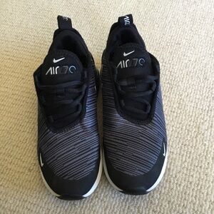 Nike 270 Kids Black and Gray Sneakers